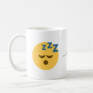 Sería bastante taza de café de la emoji el dormi