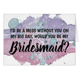 Sería un lío sin ti en mi gran día