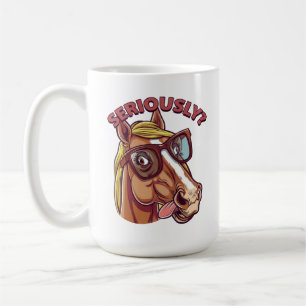 SERIAMENTE" Horse Mug - Gracioso y elegante Copa d