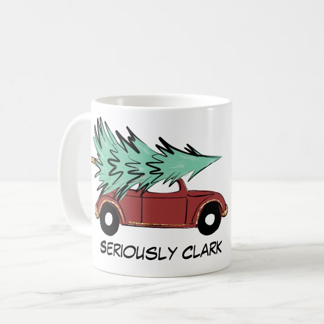 Seriamente taza de café de Clark (Anverso izquierdo)