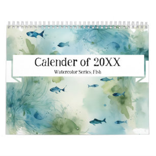 Serie Acuarela: Calendario Aura de Peces 2