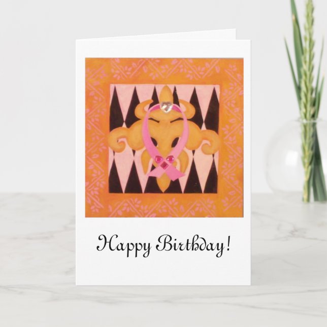 Serie Cinta Rosa: Tarjeta de Cumpleaños (Anverso)