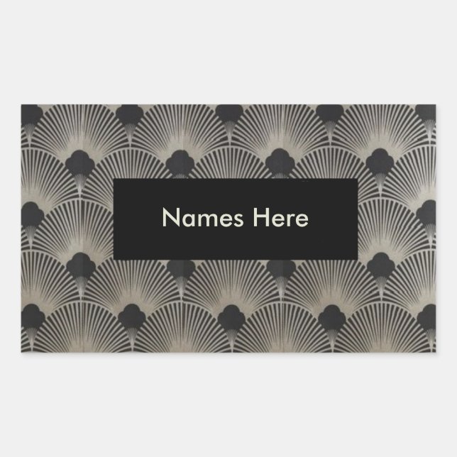 Serie de Arte Deco: Pegatinas (Anverso)