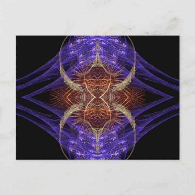 SERIE DE ARTE FRACTAL #1 Postales (Anverso)