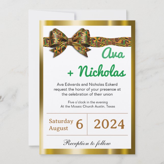 Serie de Invitaciones Africanas (Anverso)