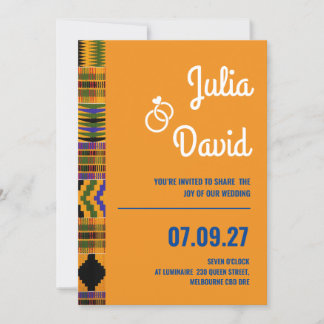 Serie de Invitaciones Kente (Nueva).