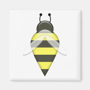 Serie de la abeja 1 imán cuadrado