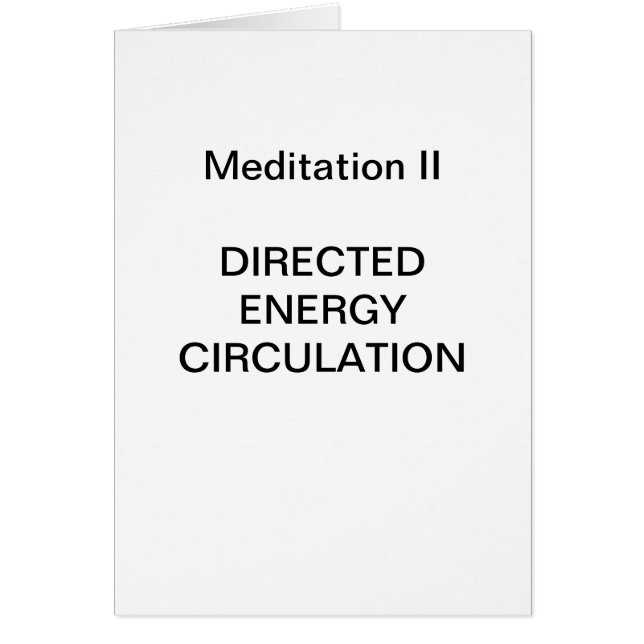 Serie de la meditación de DK: Meditación II - (Frente)