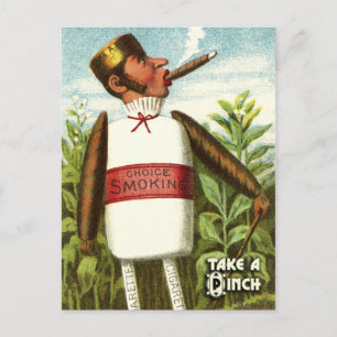 Serie de postales de verduras venenosas: tabaco