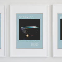 Serie de Posters de la potería Kintî | Azul pálido