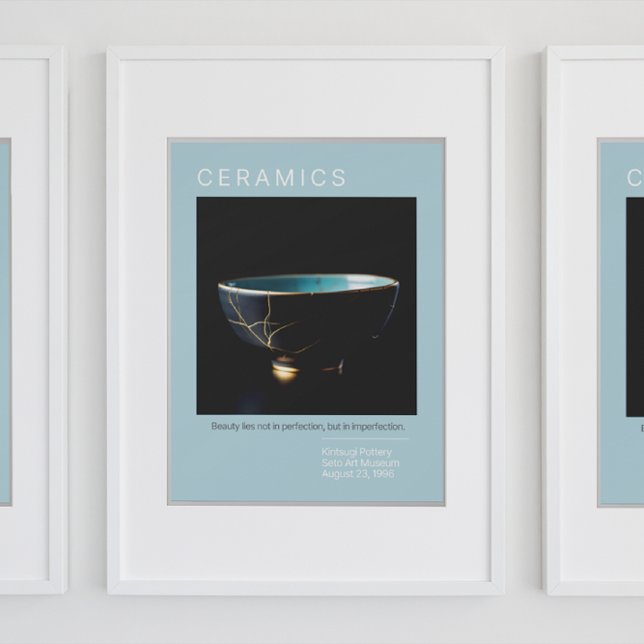 Serie de Posters de la potería Kintî | Azul pálido (Subido por el creador)