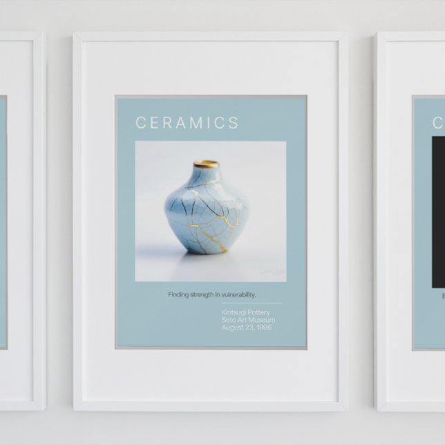 Serie de Posters de la potería Kintî | Azul pálido (Subido por el creador)