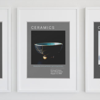 Serie de Posters de la potería Kintî | Gris