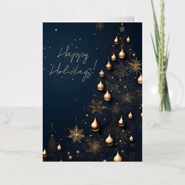 Serie de Tarjetas de Navidad Elegantes (Anverso)