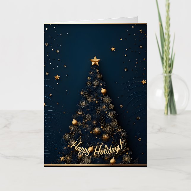 Serie de tarjetas de Navidades elegantes (Anverso)