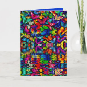 SERIE DE TARJETAS DE RECIBIMIENTO - MARIPOSAS DE A