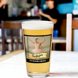 Serie de vaso de pinta para los padrinos de boda: 