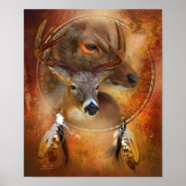 Serie Dream Catcher - Poster de arte del venado de (Frente)