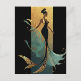 Serie MERMAID NOIR #1 Tarjeta postal