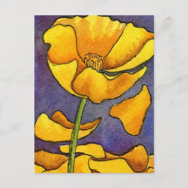 Serie "Petal Fall" Postales Florales (Anverso)
