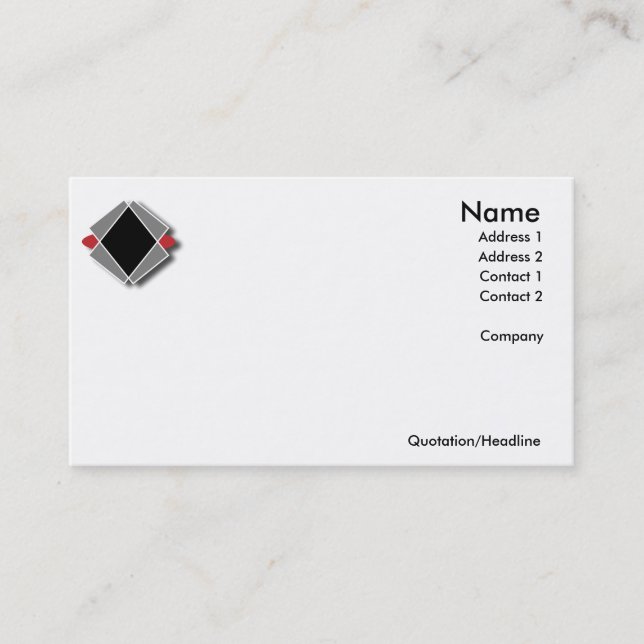 Serie simple de los logotipos - tarjetas de visita (Anverso)
