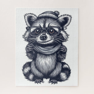 Serio Rompecabezas de Mapache