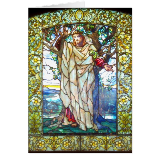 Sermón de Jesús en el monte - Cristal manchado (Frente)