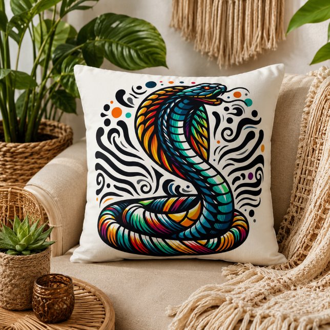 Serpentino confort: Almohada con forma de cobra pa (Serpentine Comfort: Cobra-Shaped Pillow for Exotic)