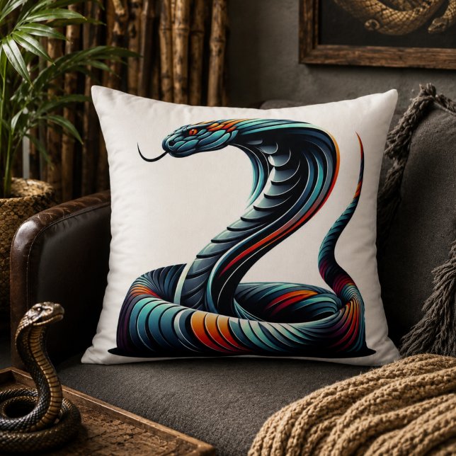 Serpentino confort: Almohada con forma de cobra pa (Serpentine Comfort: Cobra-Shaped Pillow for Exotic)