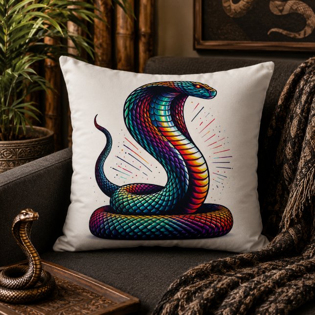Serpentino confort: Almohada con forma de cobra pa (Serpentine Comfort: Cobra-Shaped Pillow for Exotic)