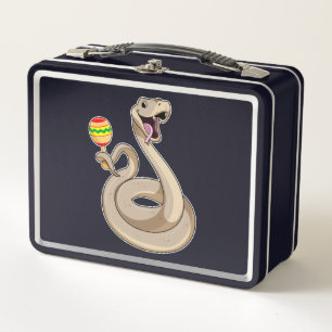Serpiente como músico con Maracas