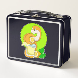 Serpiente con jugo de limón