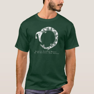 Serpiente de agua, camiseta de diseño de alfarería