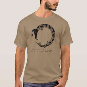 Serpiente de agua, camiseta de diseño de alfarería