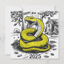 Serpiente de tarjetas de Año Nuevo 2025