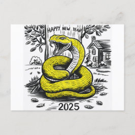 Serpiente de tarjetas de Año Nuevo 2025