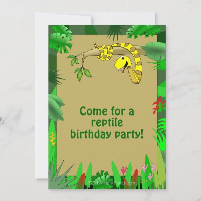Serpiente en invitaciones de encargo del (Anverso)