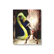 "Serpiente gigante" - Pintura original de arte de 