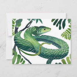 Serpiente Verde | Año de la Serpiente Tarjeta de A