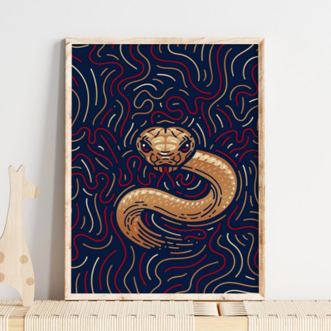 Serpiente zodiaca china | Impresión digital Zodiac (Subido por el creador)