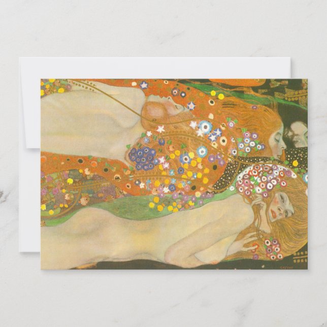 Serpientes de agua II por Gustav Klimt, Art Nouvea (Anverso)