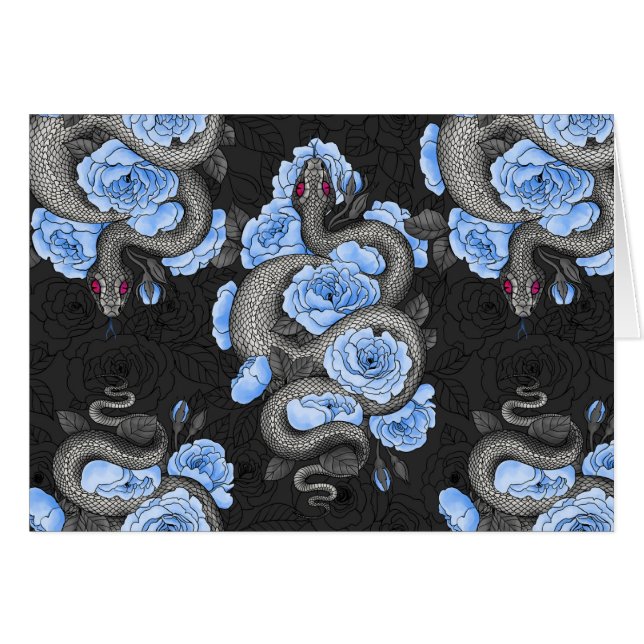 Serpientes y rosas azules (Anverso (Horizontal))