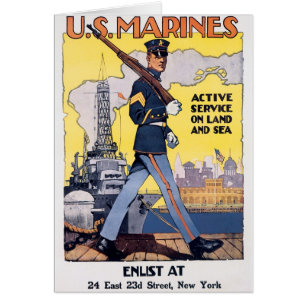 Servicio activo en tierra y mar