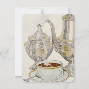 Servicio de café de plata vintage