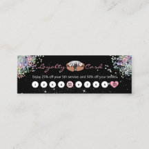 servicio de diseño de uñas Tarjeta de fidelidad de