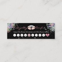 servicio de diseño de uñas Tarjeta de fidelidad de