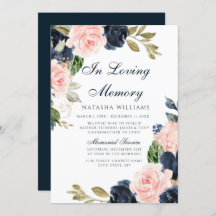 Servicio de Invitación en memoria floral de Rubor