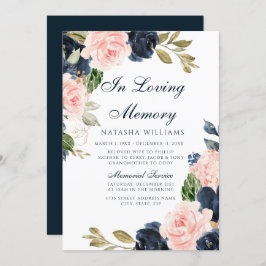 Servicio de Invitación en memoria floral de Rubor 