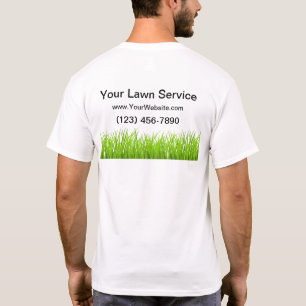 Servicio de jardín Camisetas de trabajo simples n