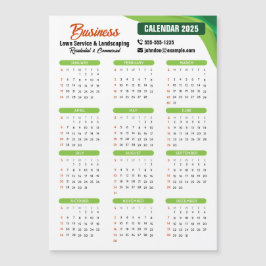 Servicio de jardín y paisajismo verde y Naranja